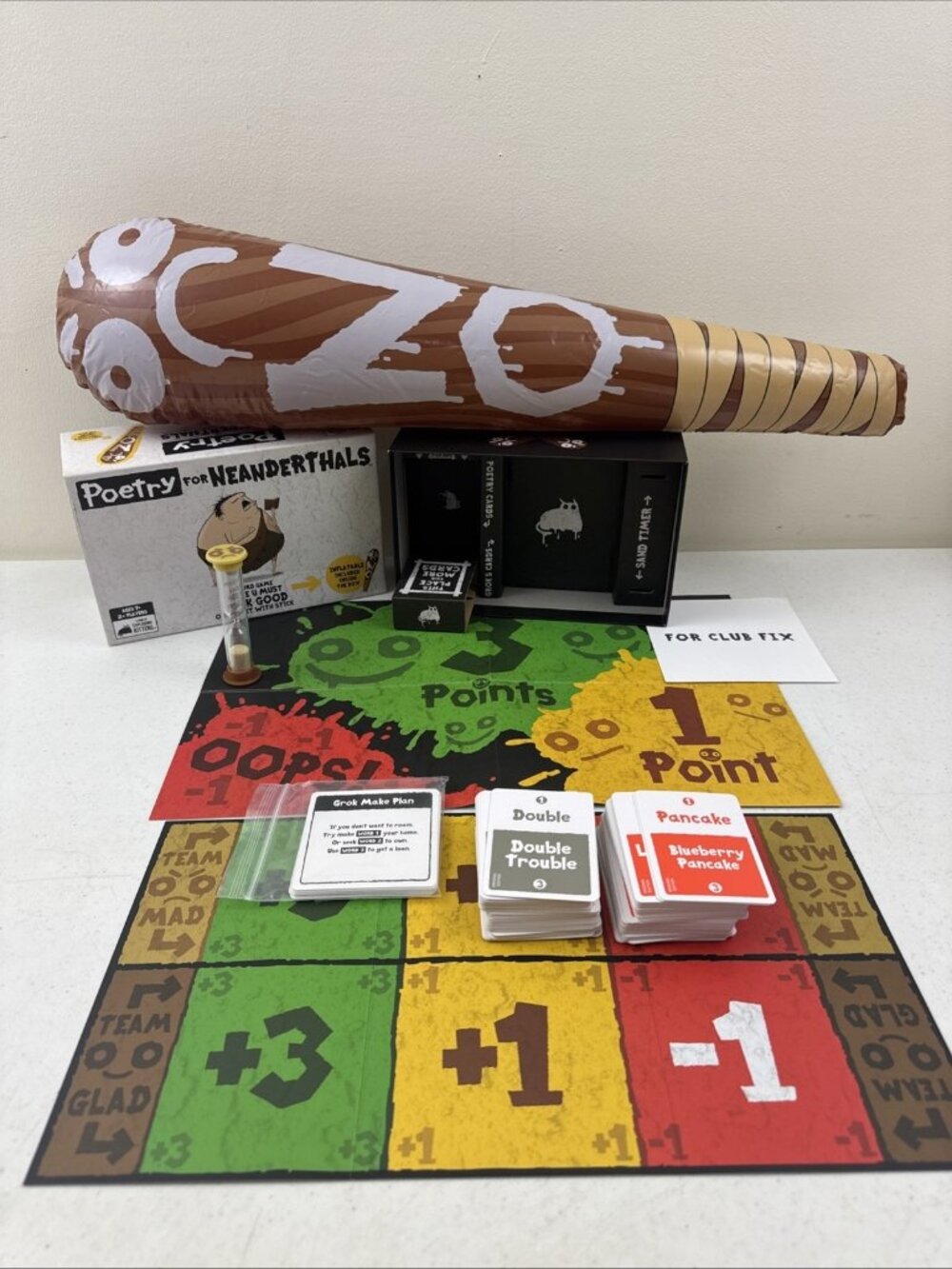 Exploding Kittens Poetry for Neanderthals Word Party Game Inflatable 2+ 7+